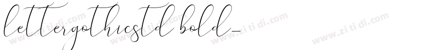 lettergothicstd bold字体转换